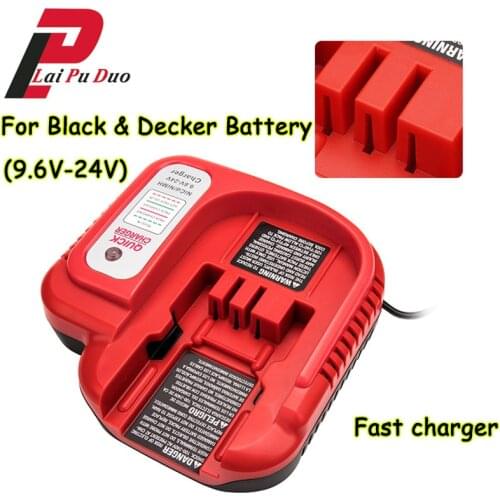 Laipuduo Output 9.6V-18V 1.5A Battery Charger For Black & Decker Ni-CD Ni-MH Battery Accessories