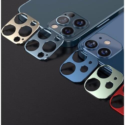 Metal Alloy Phone Camera Lens Protector Cover for Apple IPhone 11 12 Pro Max Mini IPhone12 12Pro Max 12Mini Ring Case Sticker
