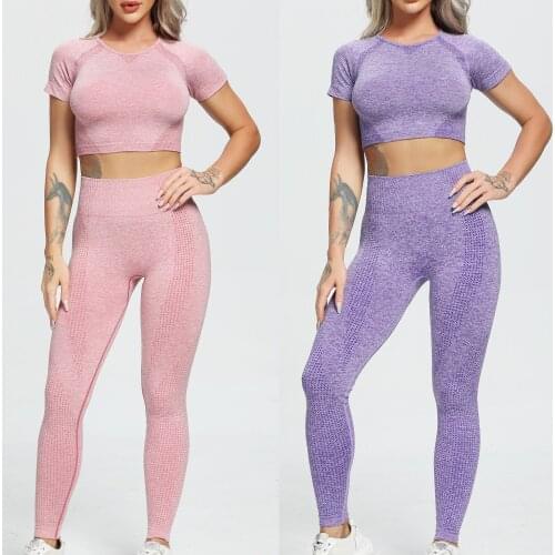 FITTOO Seamless Women Yoga Set Workout Sportswear Gym Clothing Fitness Long Sleeve Crop Top High Waist Leggings Short Suits