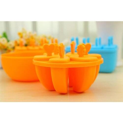 1PC Ice Cube Tray Juice Popsicle Frozen Mold Shape Plastic Ice Cream Cube Tray DIY Ice Cream Tools Cooking Kitchen Tools OK 0313