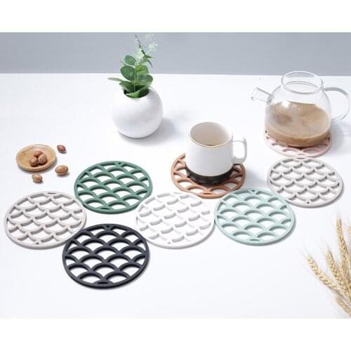 1Pc Nordic Silicone Table Heat Insulation Coaster Anti Scalding Mat Bowl Mats Household Kitchen Pan Dish Meal Cup Mat Holder