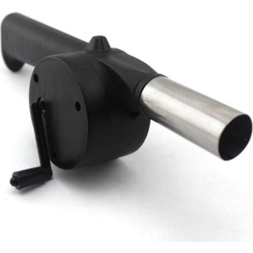 1PC Outdoor Cooking BBQ Fan Air Blower Fast Fire Starter For Barbecue Fire Bellows Hand Crank Tool For Picnic Camping