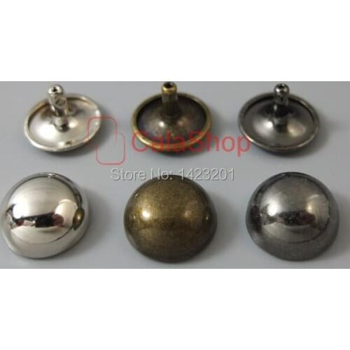 100 sets / LOT 15mm 5/8" Double Mushroom Domed Rivet Cap Stud Rapid Leather craft for clothes Bracelet