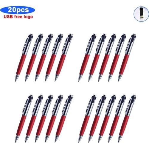 20pcs Custom free logo 32GB 128gb 64gb 8gb USB Flash Pendrive Flash Drive Memory Stick Flash Disk Thumb Pen Storage for Computer