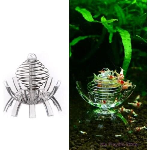 Aquarium Multi-function Fish Shrimp Feeder Spinach Cage Moss Ball Dry Spinach Feeding Food Bowl Shrimp Feeding cage C42