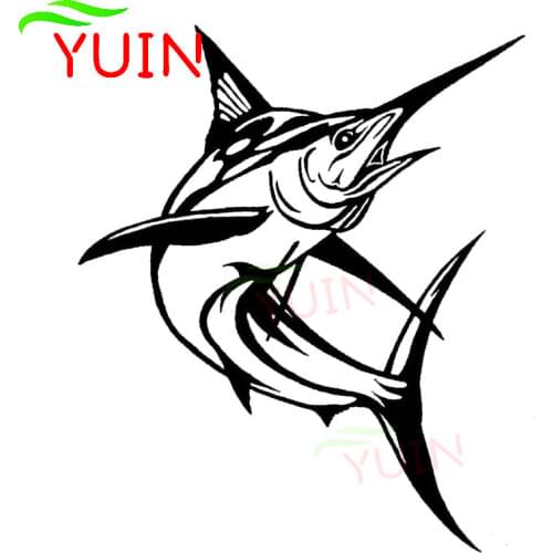 Marlin Car Sticker Fashion Classic Animal Shape Decals Personalized PVC Decorative Cars Accessories Exquisite Waterproof Decal