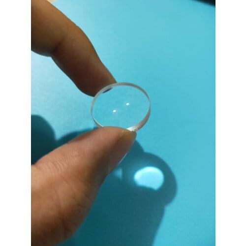 Cement Lens Achromatic 20mm Diameter, Focal Length 75mm Manufacturers Optical Glass With Coating Green Film Processing Customize
