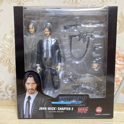 NEW Movie John Wick Keanu Reeves Mafex 085 John Wick Action Figure Collection Model Kids Toy Doll