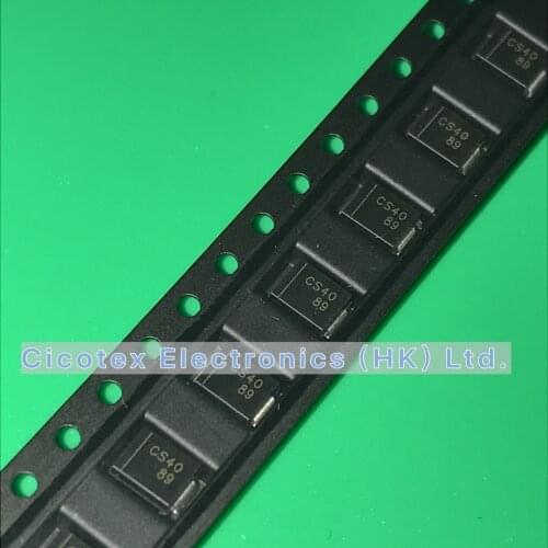 100pcs/lot CMSH1-40 TR13 CS40 DO-214AC CMSH140 DIODE SCHOTTKY 40V 1A SMB DO214AC CMSH1-40TR13