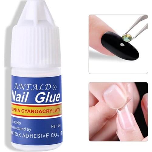 5 Pcs Nail Glue Fast Drying Nail Art Glue for False Nails Strass Strong Lasting Special Adhesive Manicure Nail Makeup
