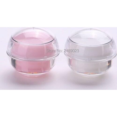 Mini 5g Pink/White Empty Refillable Acrylic Bottle Cosmetic Cream Jar Pot Bottle Container Makeup Packing 10pcs/lot