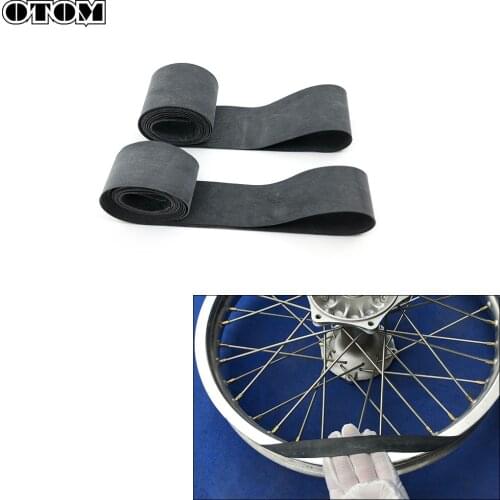 OTOM 2 Pcs Universal Motorcycle Tire Pad Front Rear Wheel Tires Liner Stab Pad Anti-rolling Mat Rim Tapes Strips Rubber Gasket