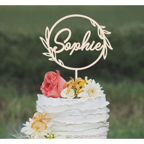 Personalized Birthday Party Cake Topper Custom Name Happy Birthday Cute Cake Topper For Birthday Party Cake Decoration