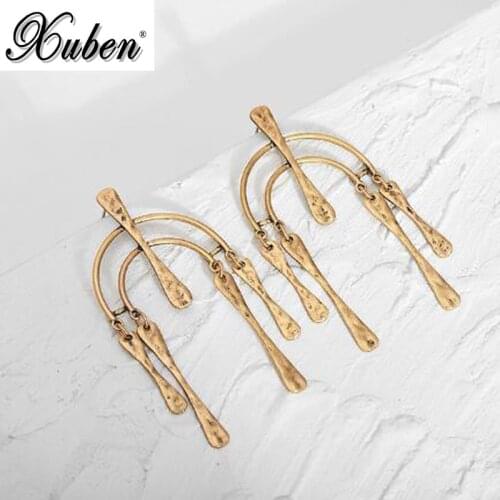Heat pin fashion gothic punk drop geometric square retro st earrings pendant ear jewelry
