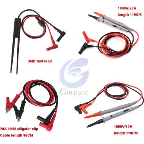 Universal Probe Test Leads Pin for Digital Multimeter Needle Tip Meter Multi Meter Tester Lead Probe Wire Pen Cable 10A/20A