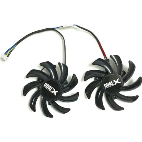 2Pcs/set 85MM 12V FDC10H12S9-C Graphics Card Fan VGA Cooler Fan For Sapphire R9 350 360 370X 4G D5 Video Cards Cooling