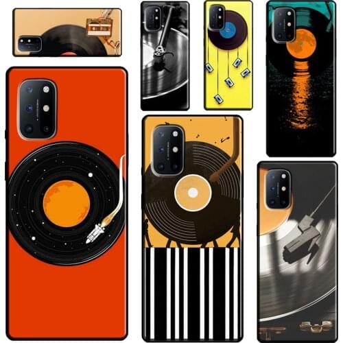 Vinyl Record Music For Realme C3 C11 C15 C21 GT Neo Q3 6 7 8 Pro Phone Case For OnePlus 8 7 9 Pro Nord 7T 8T