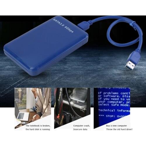 Hard Disk Ordinary Design Operation Conveninently 2.5 inch USB3.0 to SATA 3.0 External Case Mobile HDD Hard Drive for PC