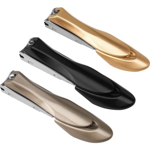 1PC Large Nail Clippers Mantis Design Stainless Steel Finger Nail Cutter Ingrown Fingernails & Toenail Clipper with Clip Catcher