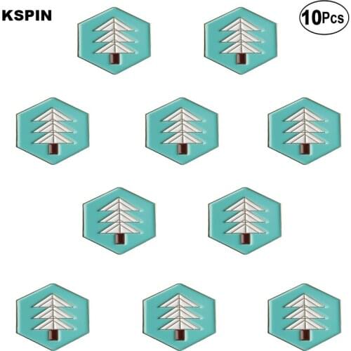 Tree Lapel Pin Flag badge Brooch Pins Badges 10Pcs a Lot