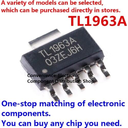 2PCS/PACK TL1963A 1963A SMD TL1963ADCQR SOT-223-6 1.5A 20V Low Voltage Drop Regulator Chip
