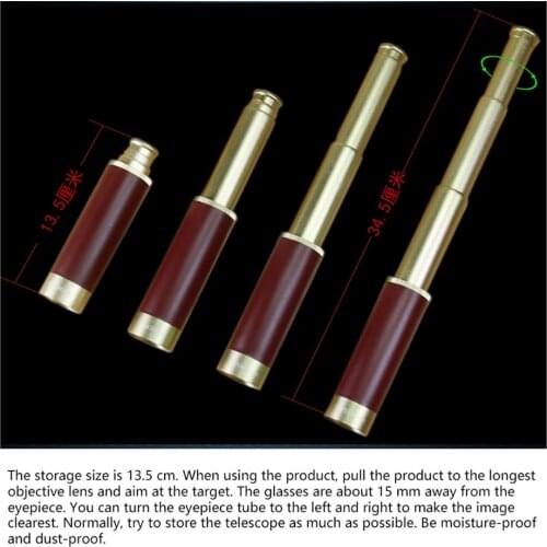 25x30 Telescope Monocular Telescope Optics Nautical Brass Spyglass Maritime Outdoor Camping Vintage Gift New 2021