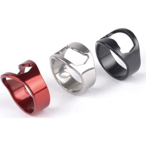 4PCS/set Piece 22mm Multi-function Stainless Steel Color Ring Shape Beer Bottle Opener Ring 4 Color WALK KNOW