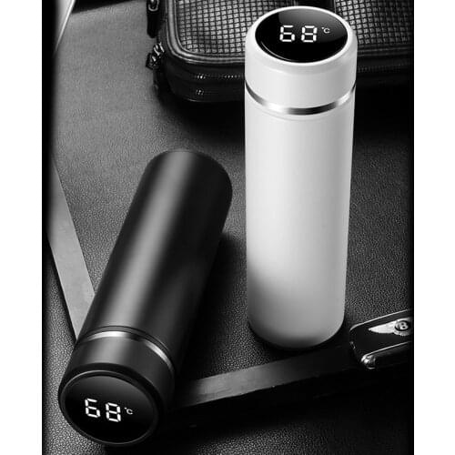 500 ML Stainless Steel Smart Insulation Cup Outdoor Travel Display Water Temperature Water Bottle