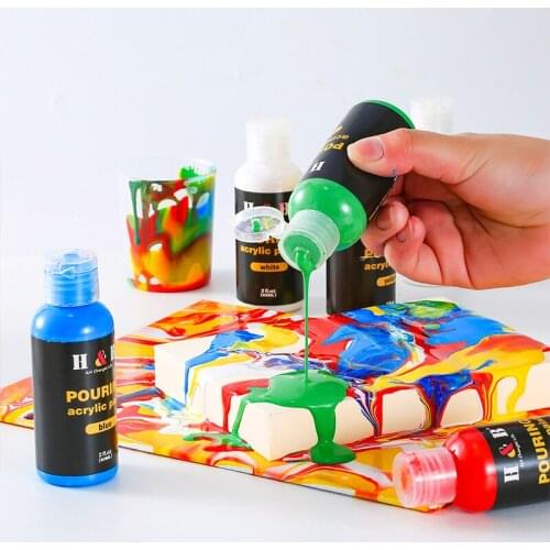 60ml Pre-Mixed Premium Pouring Acrylic Paint, for a Variety of Surfaces Including Stretched Canvas,Wood,MDF and Air Drying Clay