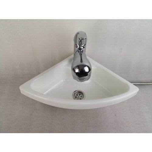 280*280*100mm White Acrylic Triangular Sink GR-Y014A Boat Caravan RV Camper