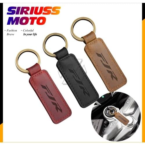 Motorcycle Cowhide Keychain Key Ring Case for Yamaha FJR1300 FJR1300A FJR1300ES FJR1300P