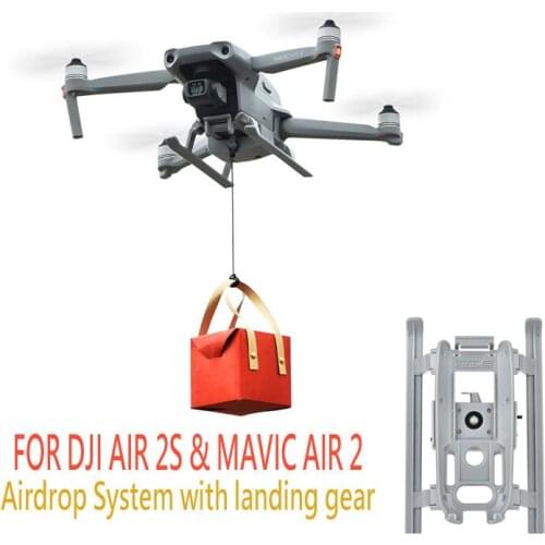 For DJI Mavic Air 2S Drone Airdrop System Wedding Proposal Delivery Device Dispenser Thrower Transport Device with Landing Gear