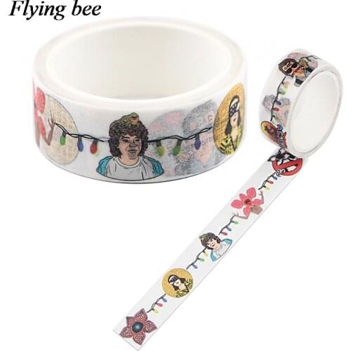 Flyingbee 15mmX5m Cool Washi Tape TV show Tapes Decorative Tape For Sticker Scrapbooking DIY Photo Album X1054