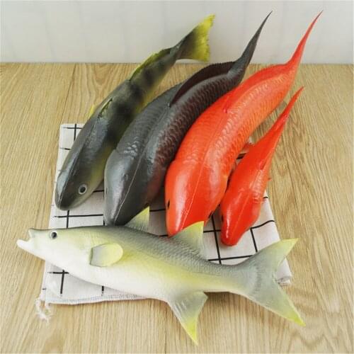 Sea animals toys fake simulation Turbot tuna Salmon pike perch carp catfish crucian saury Spotted mandarin flat fish model