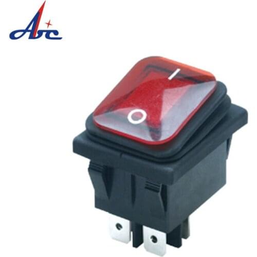 IP65 KCD 4/6Pin Boat Rocker Switch Waterproof Belt Lamp Plastic Enclosure ON-OFF/ON-OFF-ON Led Light Rocker
