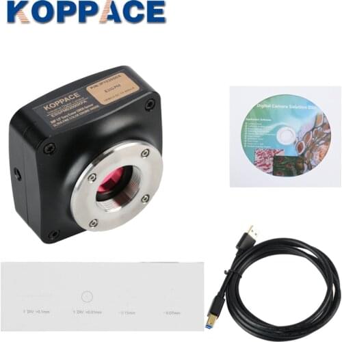KOPPACE 2 Megapixel Industrial Microscope Camera USB3.0 Provide Professional Image Measurement Software 125 Frame Preview Speed