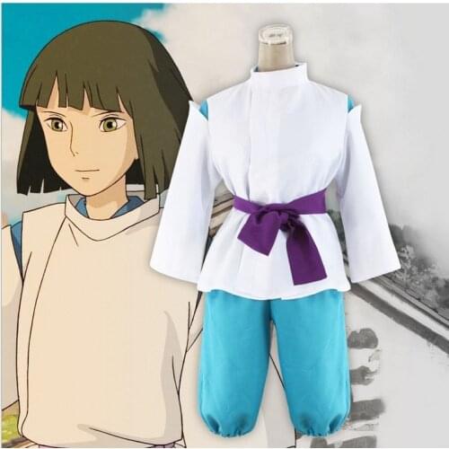 Cosplay Anime Spirited Away Costume Set Japenese Two Styles Takino Chihiro Show Costume Kamikakushi Girls Pink Kimono Sets