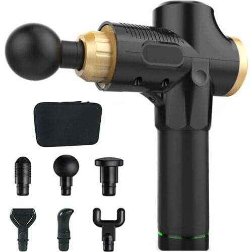 Massage Gun Body Relaxation Lcd Display Muscle Gun Relaxation 30 Speeds Black Vibrating MG47216