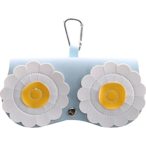 Cute Cartoon Glasses Case Female Pu Leather Eye Glasses Bag Storage Protection Sun Glasses Box Portable Eyewear Pouch