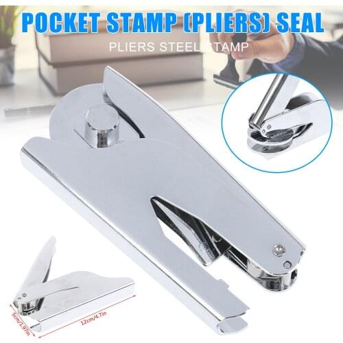 Mini Portable Steel Stamp Pliers Design Wedding Invitations Embossing Letter Paper Press Seal E2S