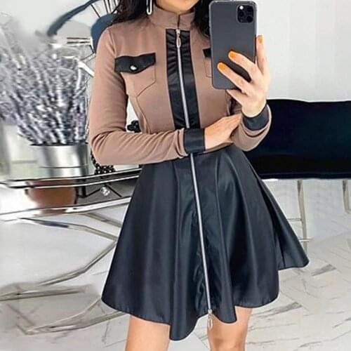 Slim Dress Elegant Comfortable Turtleneck Lady Long Sleeve Zipper Slim Dress for Weddings Parties Vacations Daily Life