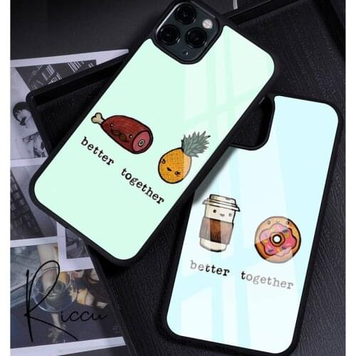 Cute Funny Food Phone Case Rubber for iPhone 12 11 Pro Max XS 8 7 6 6S Plus X 5S SE 2020 XR 12 Mini case