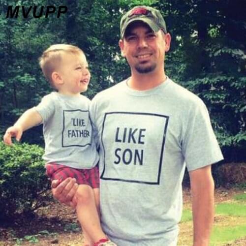 Like father and son matching clothes for dad boy family t shirt daddy baby kids look clothing outfits sumer big little brother