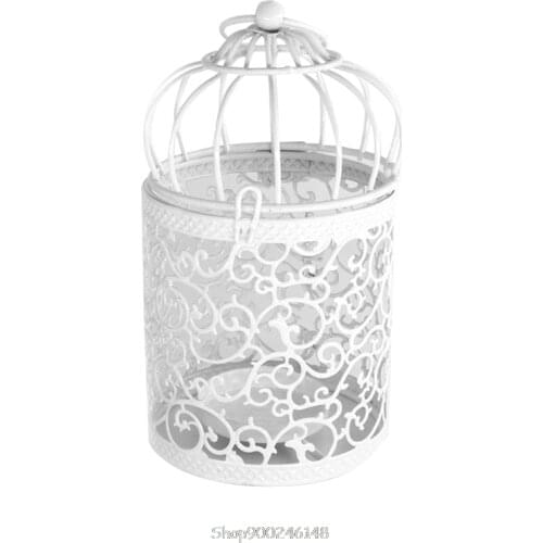 Hollow Holder Candlestick Tealight Hanging Lantern Bird Cage Vintage Wrought New N18 20 Dropship