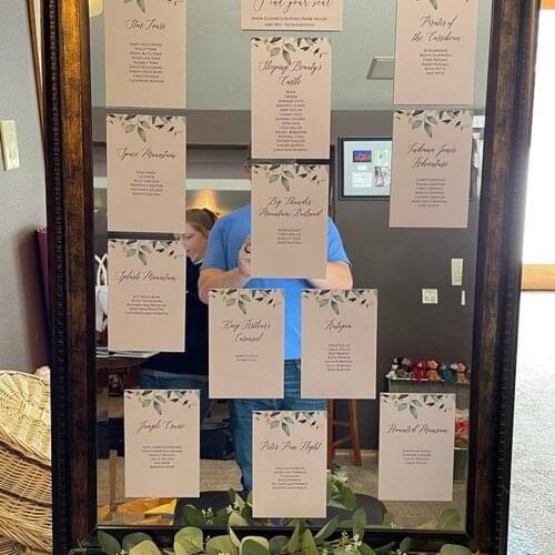 Custom Eucalyptus Seating Chart Template, Seating Cards, Seating Chart Sign, Wedding Seating Chart Template