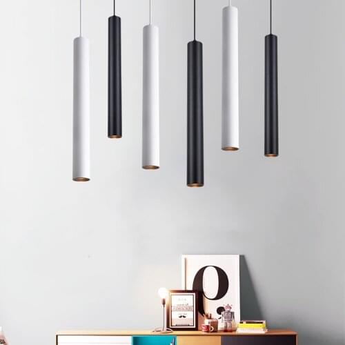 Industrial Pendant Light Vintage Chandelier Pendant Lamp Modern Long tube hang Lamps for indoor Bar Cafe Home Light Fixtures