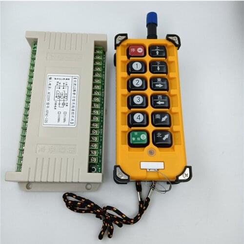 3000m AC220V 12CH 433MHZ Radio Controller RF Wireless Remote Control Overhead travelling crane System Receiver+Transmitter