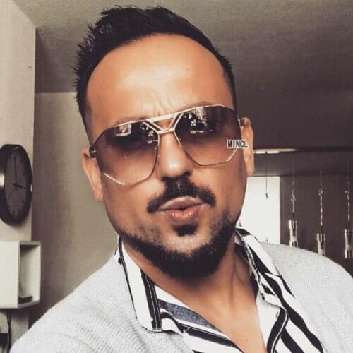 2019 New Brand Designer Square Sunglasses Women Vintage Metal Frame Glasses For Women Retro gradient sunglasses with box FML