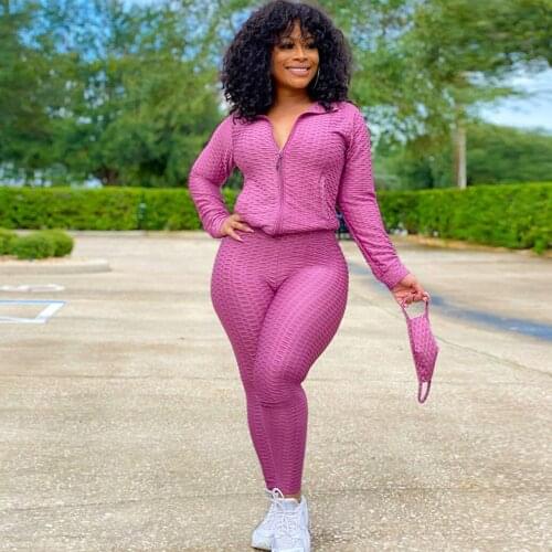 Tracksuit Joggers 2 Piece Sets Womens Outfits Long Sleeve Jacket Top and Pants Matching Sets Women Clothes Sweatsuit Wholesale