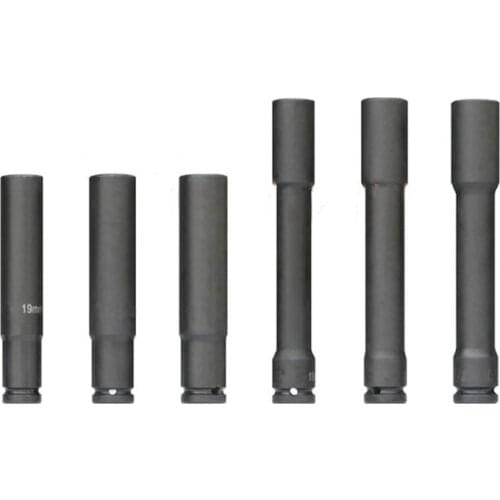 One Pcs 1/2" Lengthen Impact Socket Adopter Air Sockets 6 Point 17 18 19 21 22 24 27 30 32mm for Electric Impact Air Pneumatic